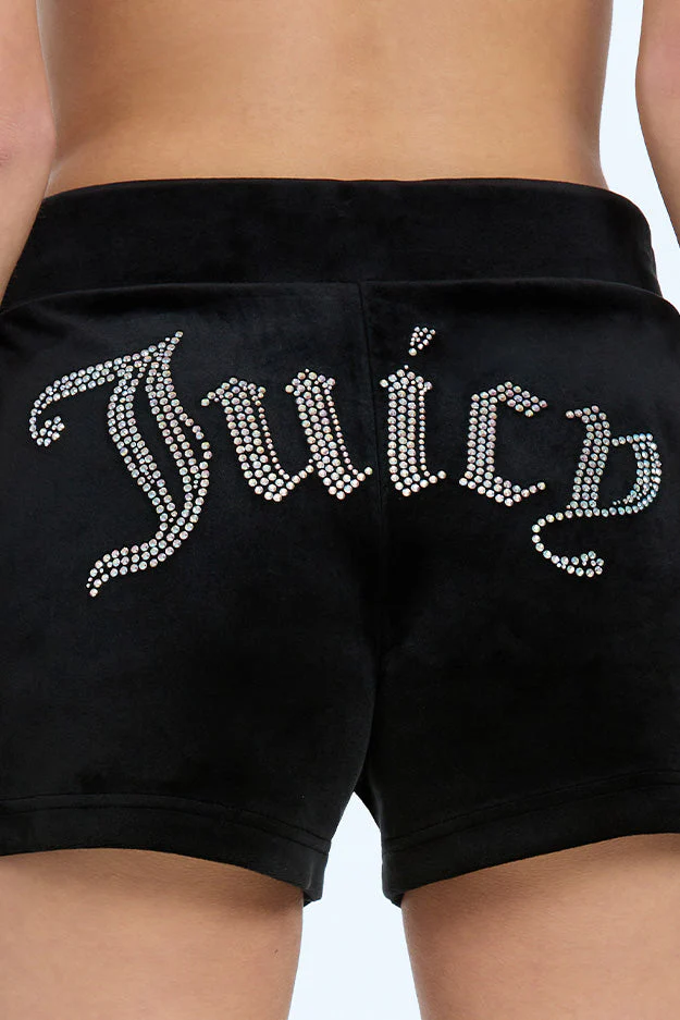 Big Bling Velour Track Shorts - Image 4