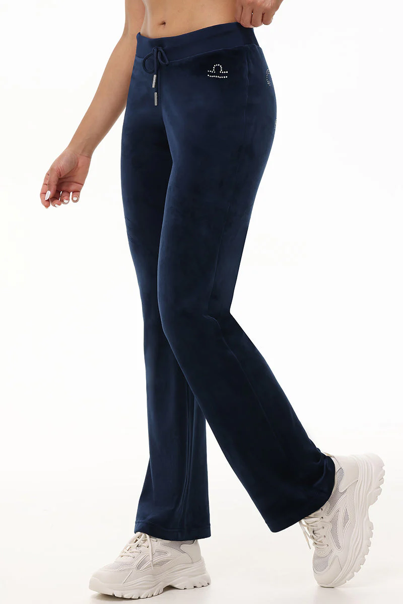 Custom Zodiac OG Big Bling Velour Track Pants - Image 9